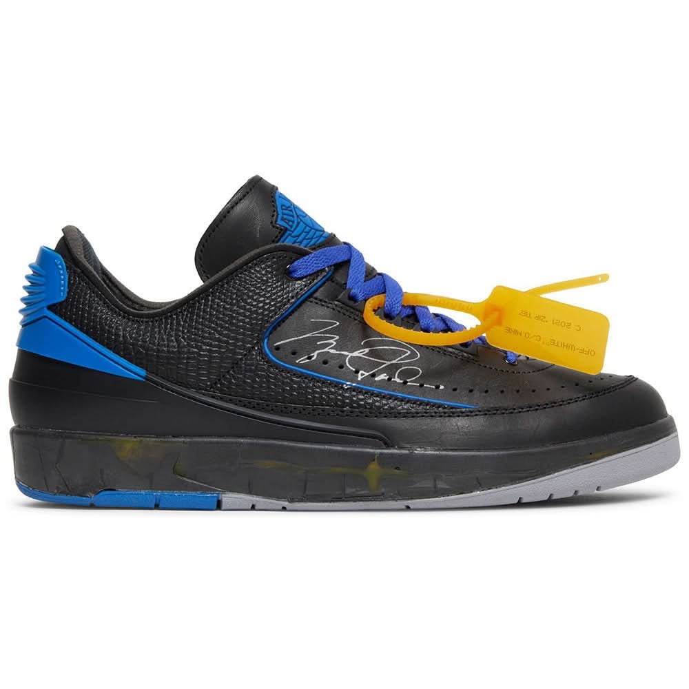 Off-White x Air Jordan 2 Retro Low SP 'Black Varsity Royal' - Copva