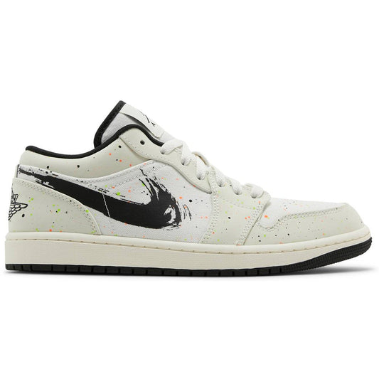 Air Jordan 1 Low 'Brushstroke Swoosh - Paint Splatter' - Copva