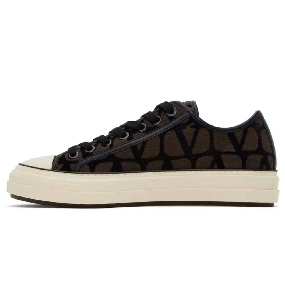 Valentino Garavani Brown Iconographe Totaloop Sneakers - Copva