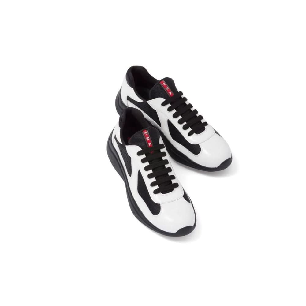 Prada  America's Cup Patent Leather "White / Black" - Copva