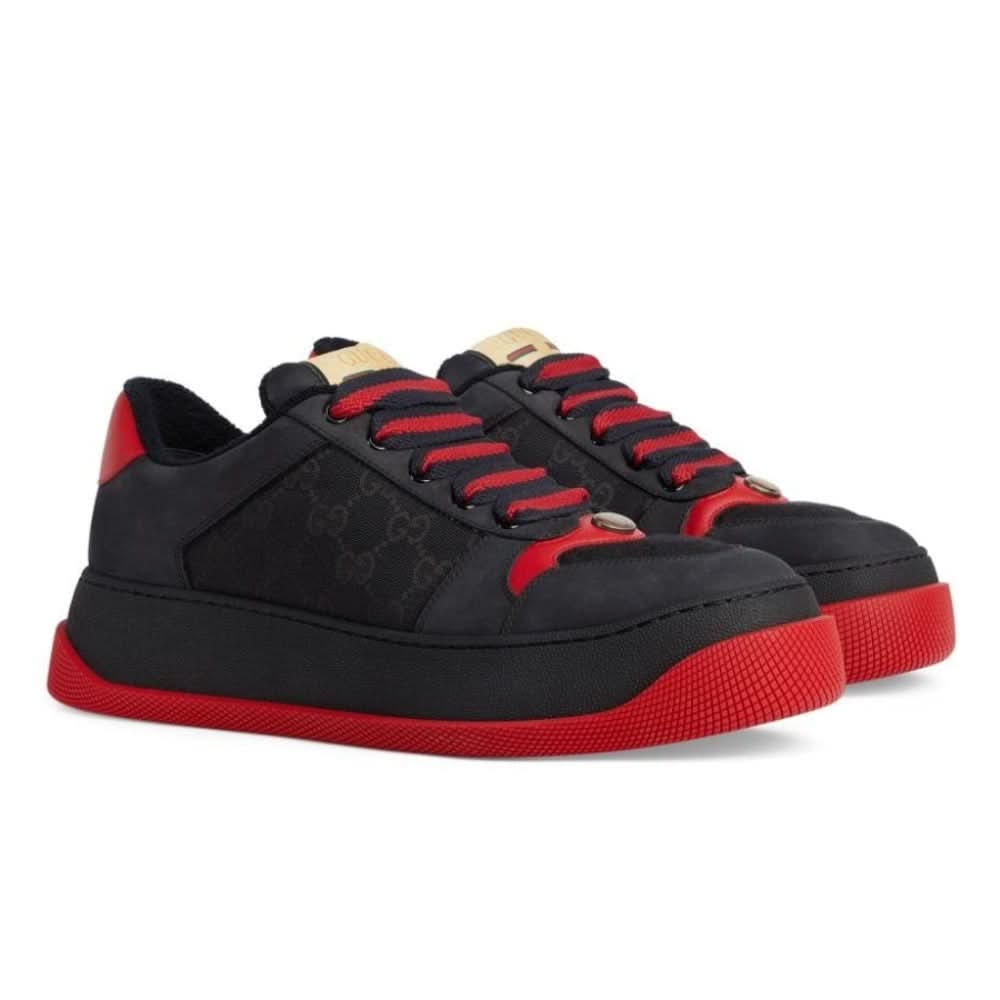 Gucci Screener GG Supreme sneakers 'Black Red' - Copva