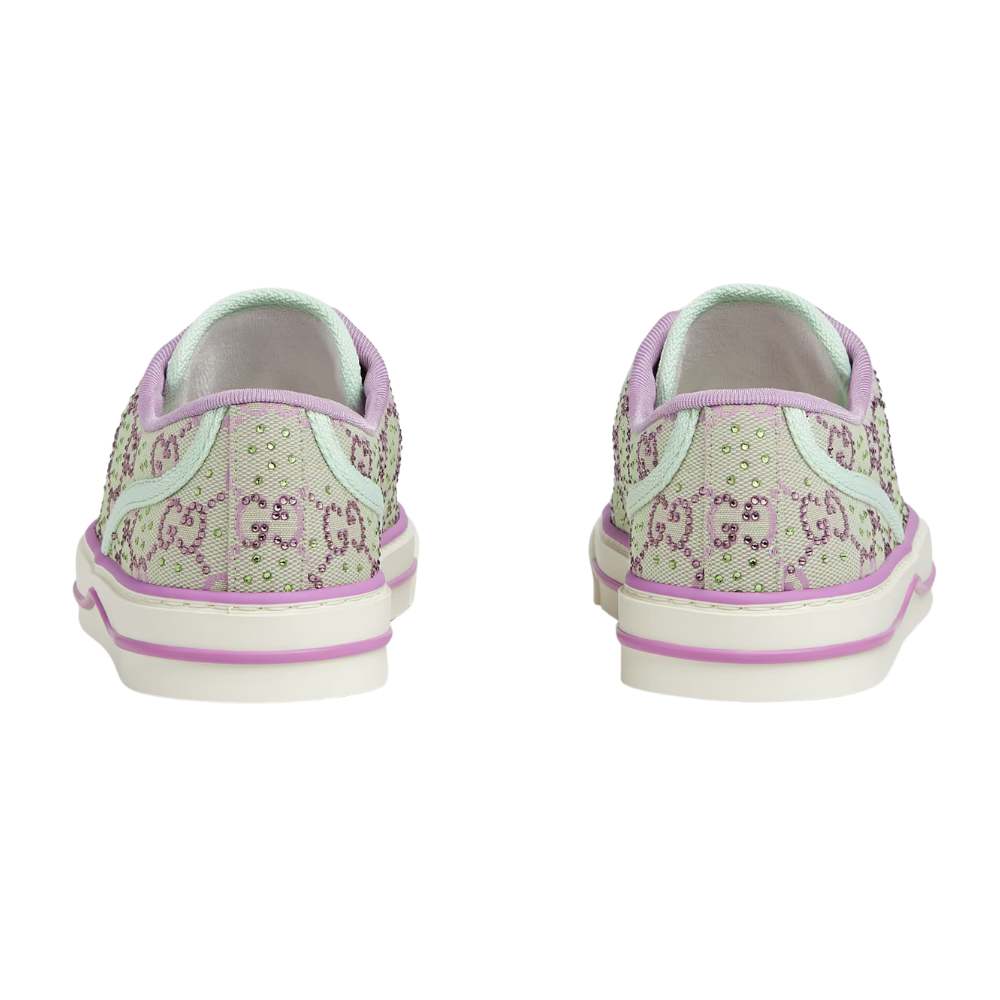 Gucci Tennis 1977 'GG Crystals - Pale Green'