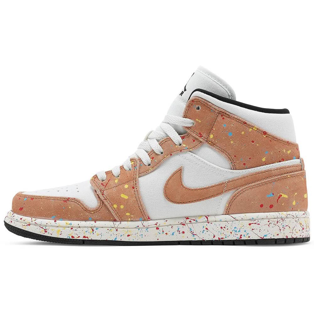Air Jordan 1 Mid SE 'Brushstroke Paint Splatter' - Copva