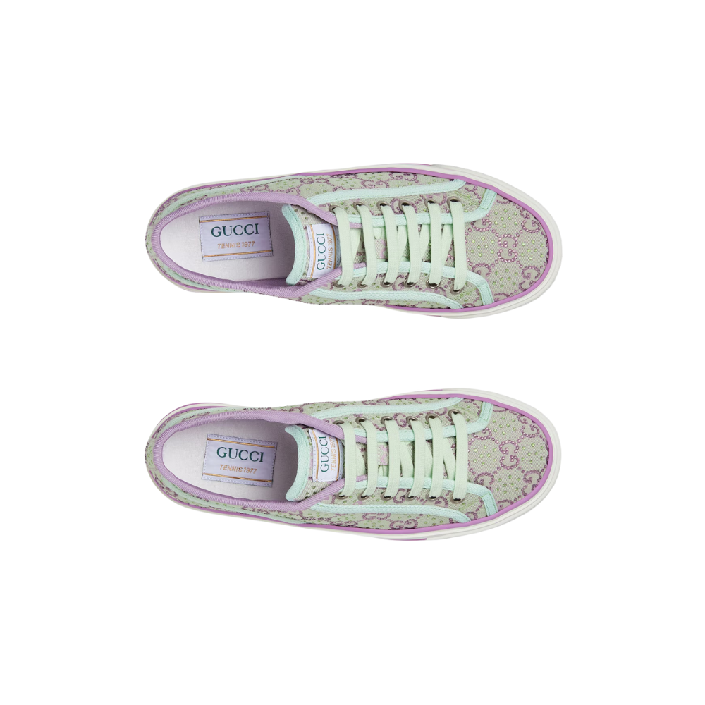 Gucci Tennis 1977 'GG Crystals - Pale Green'