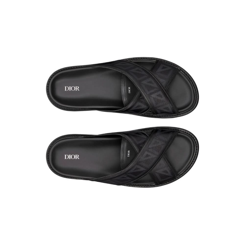 Dior Aqua Sandal 'CD Diamond - Black' - Copva