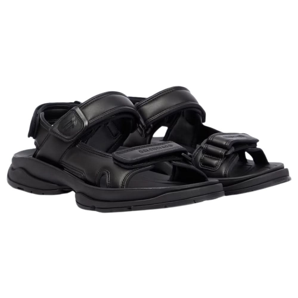Balenciaga Tourist Sandal 'All Black' - Copva