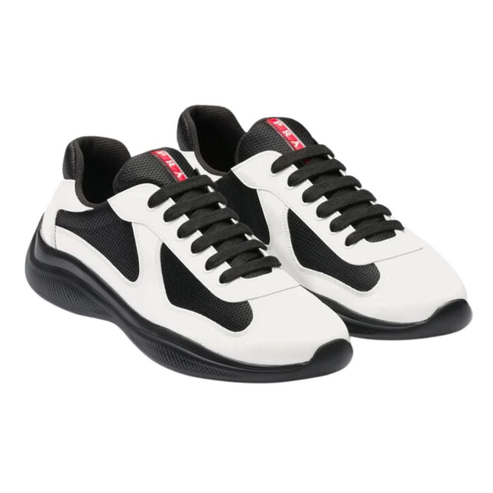 Prada  America's Cup Patent Leather "White / Black" - Copva