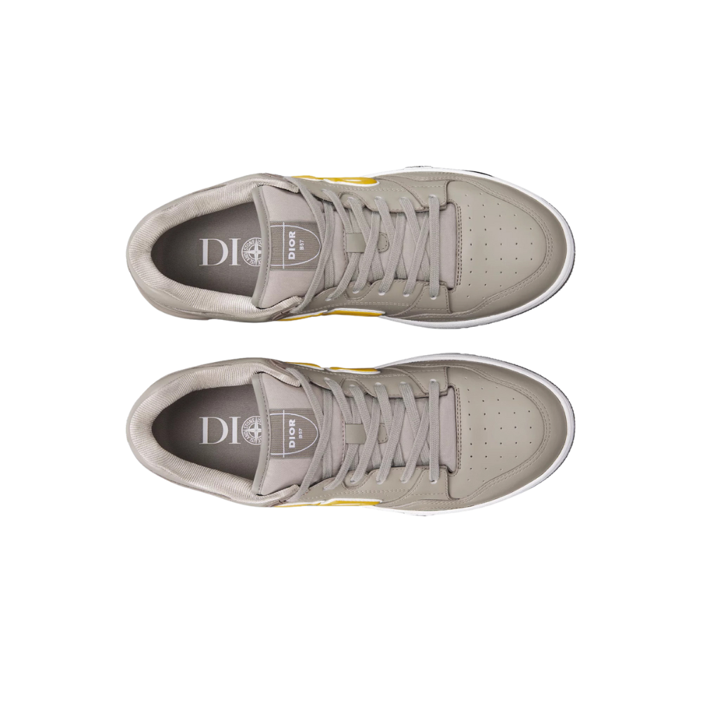 Dior B57 "Gray and Yellow Smooth Calfskin"