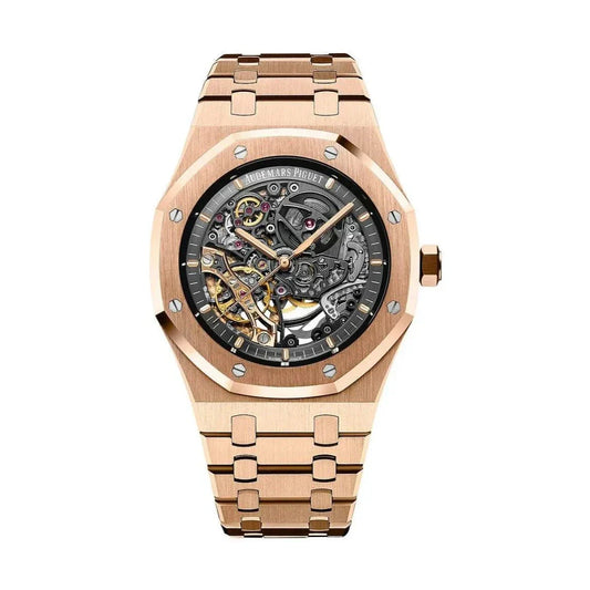 Ad Pg Royal Oak Rose Gold 41mm Double Balance Wheel