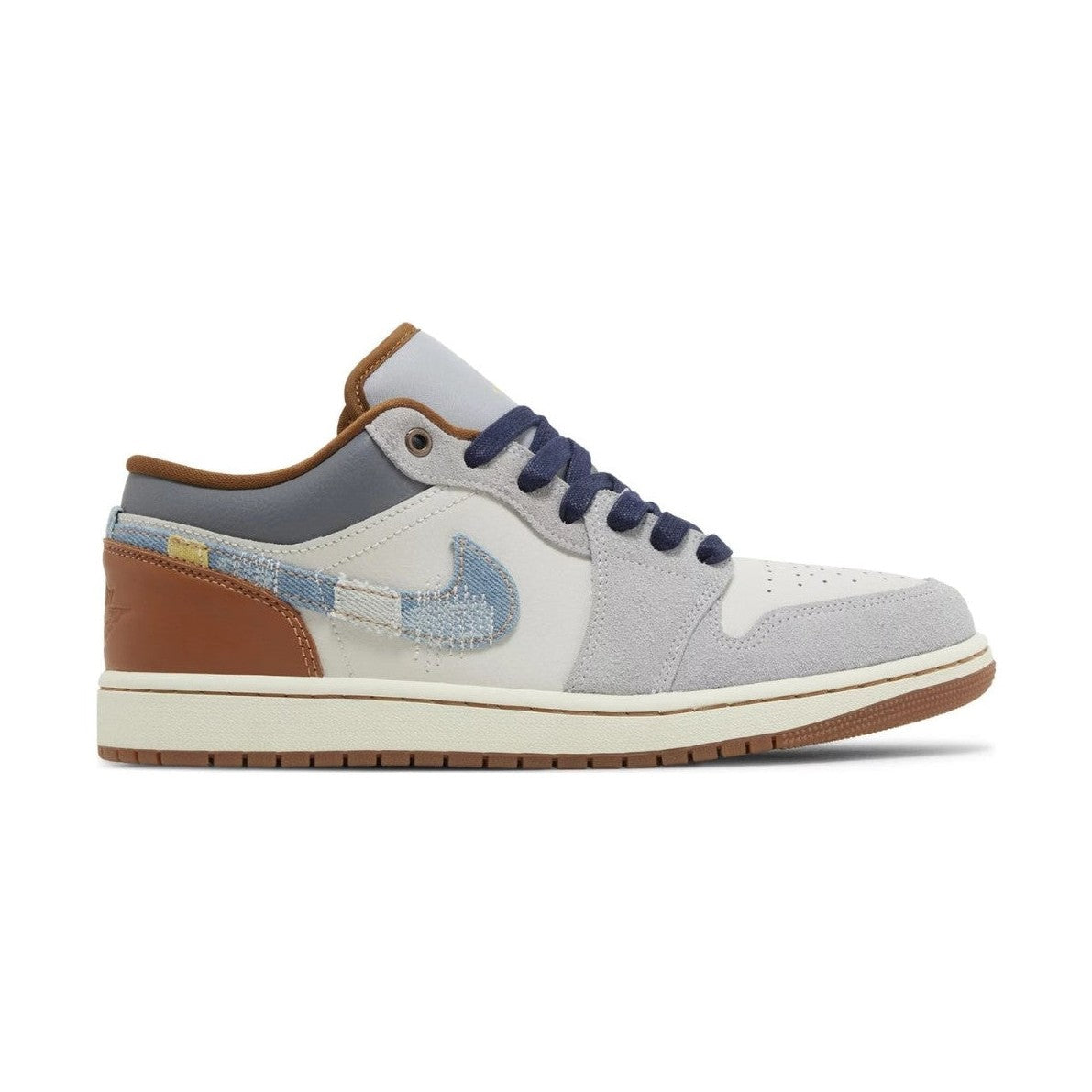 Aj 1 Low Se 'repaired Denim Swoosh'