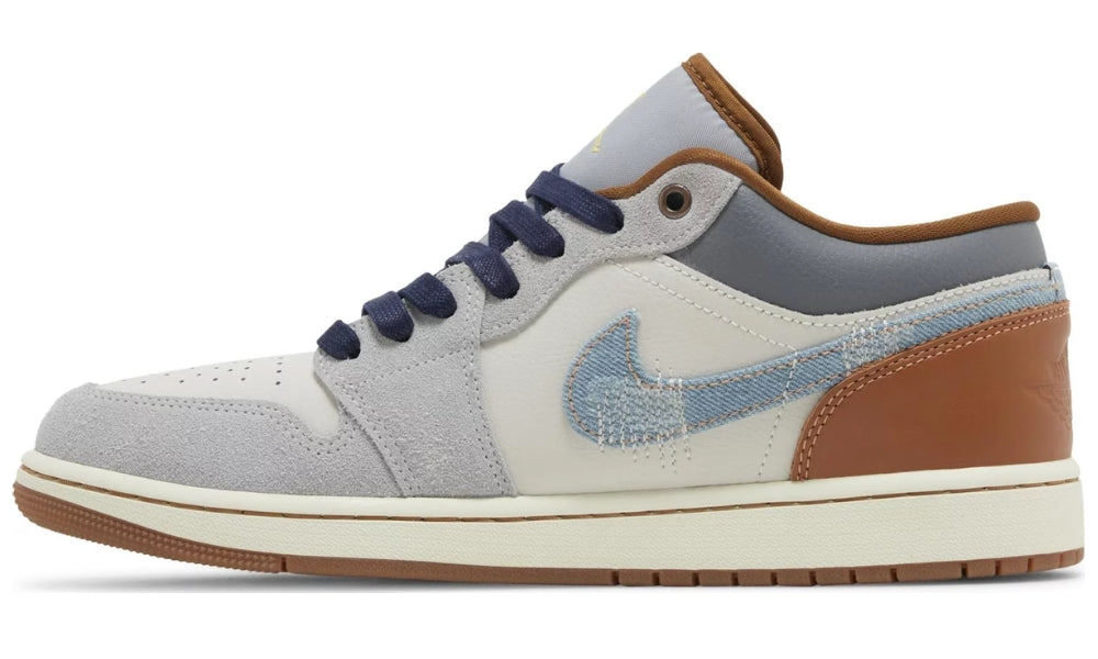 Aj 1 Low Se 'repaired Denim Swoosh'