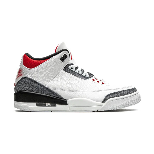 Aj 3 Retro Se-t Denim "Japan Exclusive - Fire Red" Sneakers