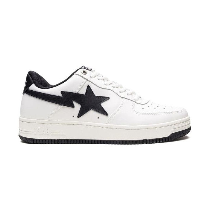 Bp White & Navy Patent Leather