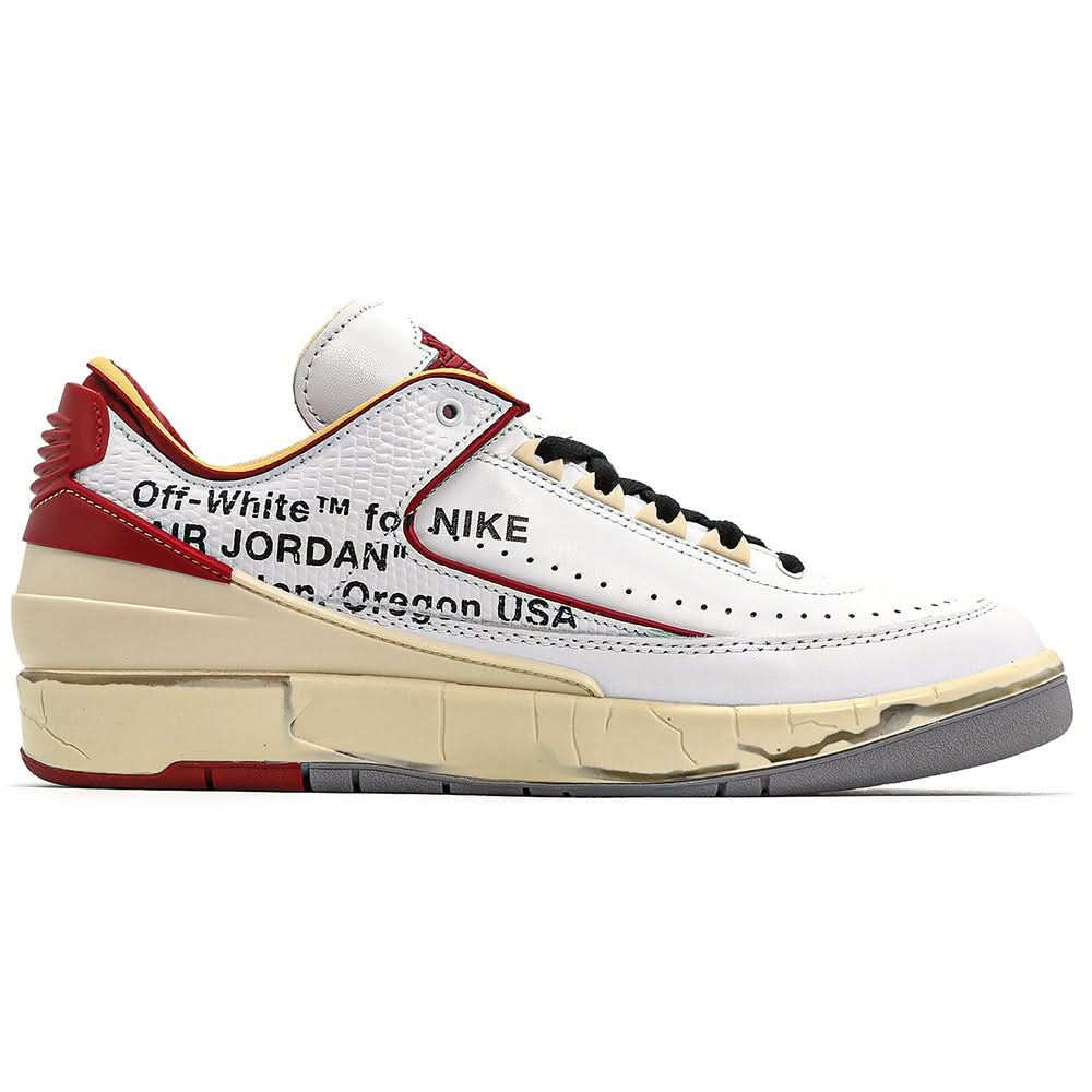 Air Jordan 2 Low x Off-White "White and Varsity Red" - Copva