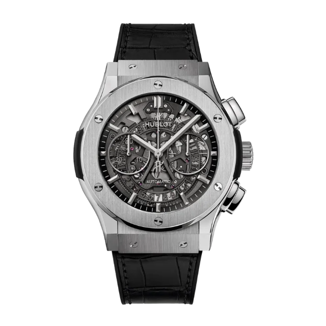 Hblot 525.nx.0170.lr – Classic Fusion Aerofusion Titanium Automatic Skeleton Dial Men’s Watch