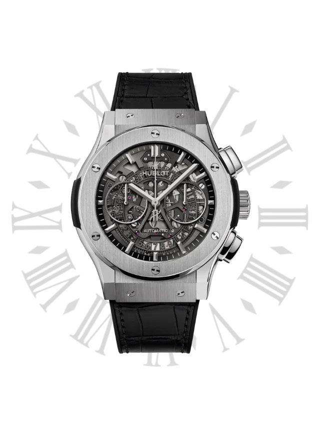 Hblot 525.nx.0170.lr – Classic Fusion Aerofusion Titanium Automatic Skeleton Dial Men’s Watch