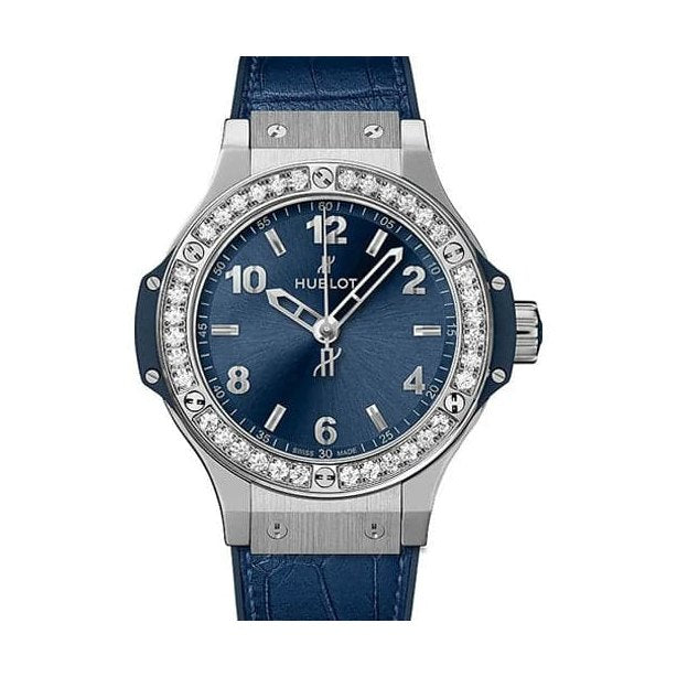 Hblot Big Bang Steel Blue Diamonds
