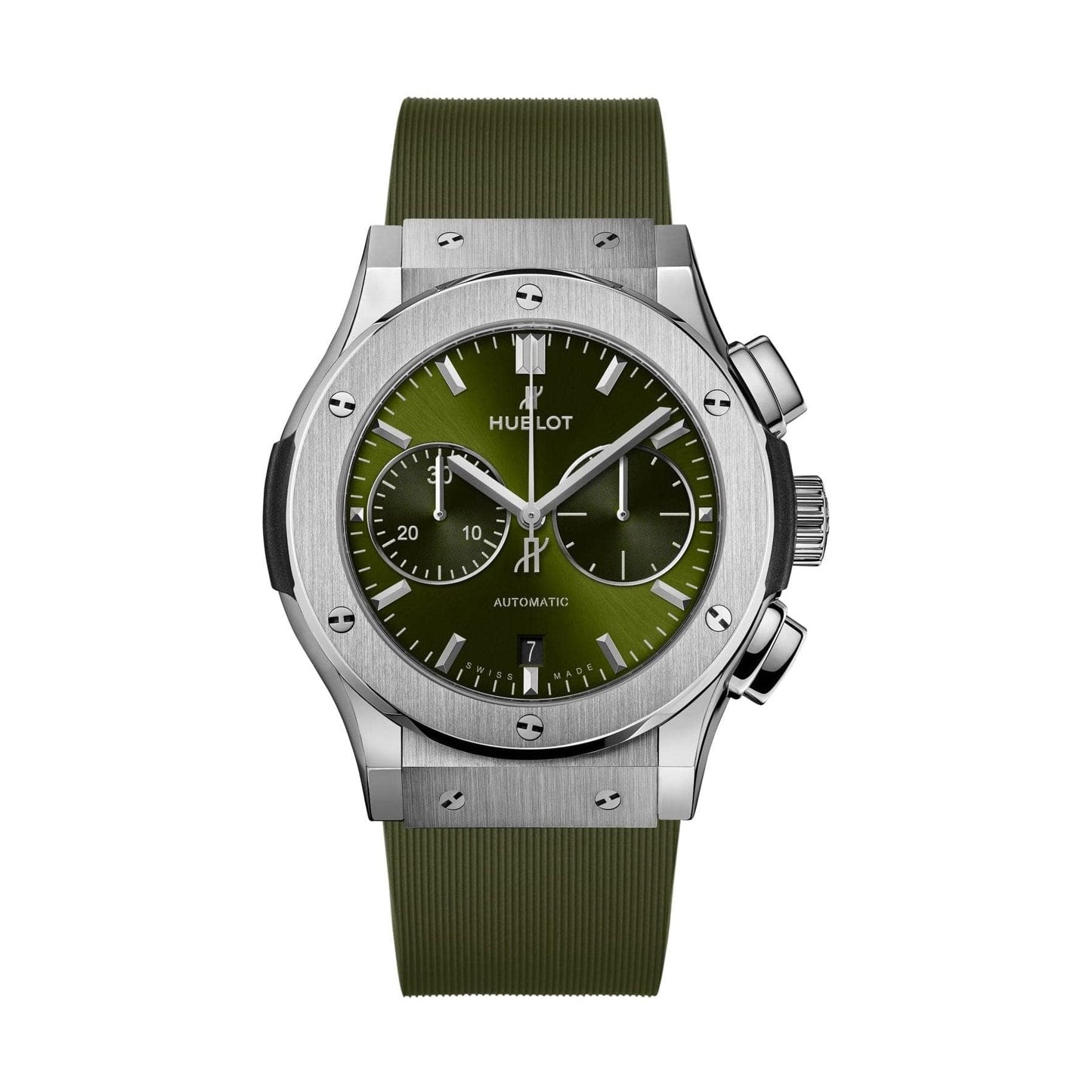 Hblot Classic Fusion Chronograph Titanium Green Men’s Watch-521.nx.8970.rx