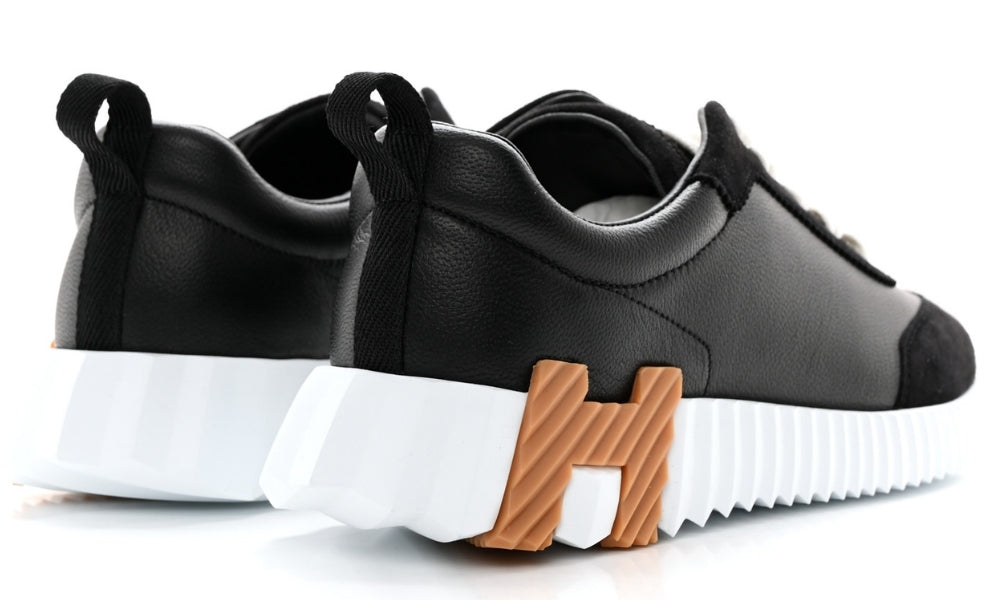 Herms Air Mesh Suede Goatskin Bouncing "Black"