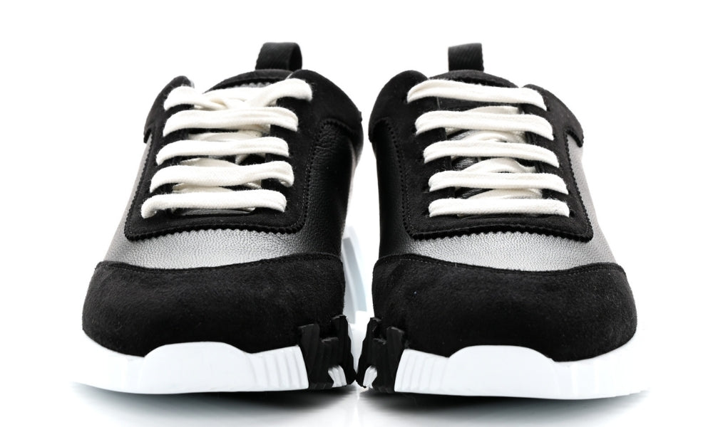 Herms Air Mesh Suede Goatskin Bouncing "Black"