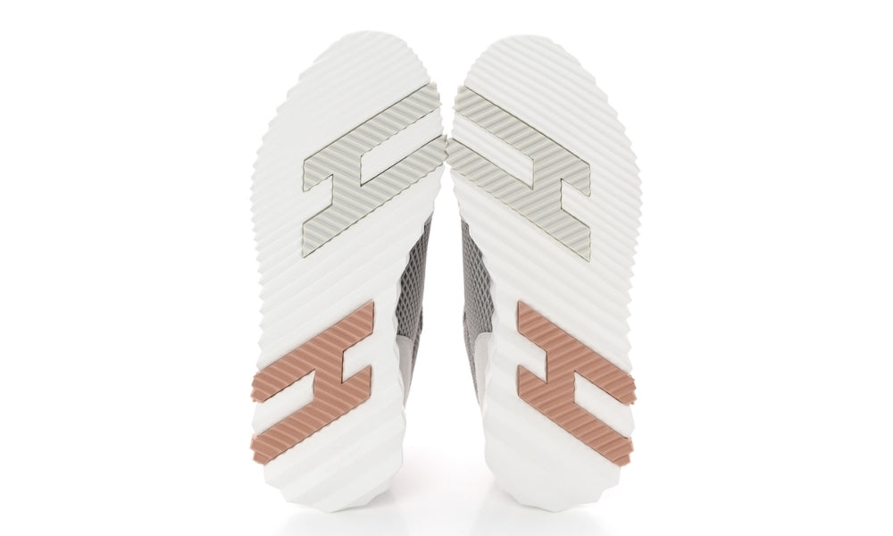 Herms Air Mesh Suede Goatskin Bouncing  "Gris Lulea White"