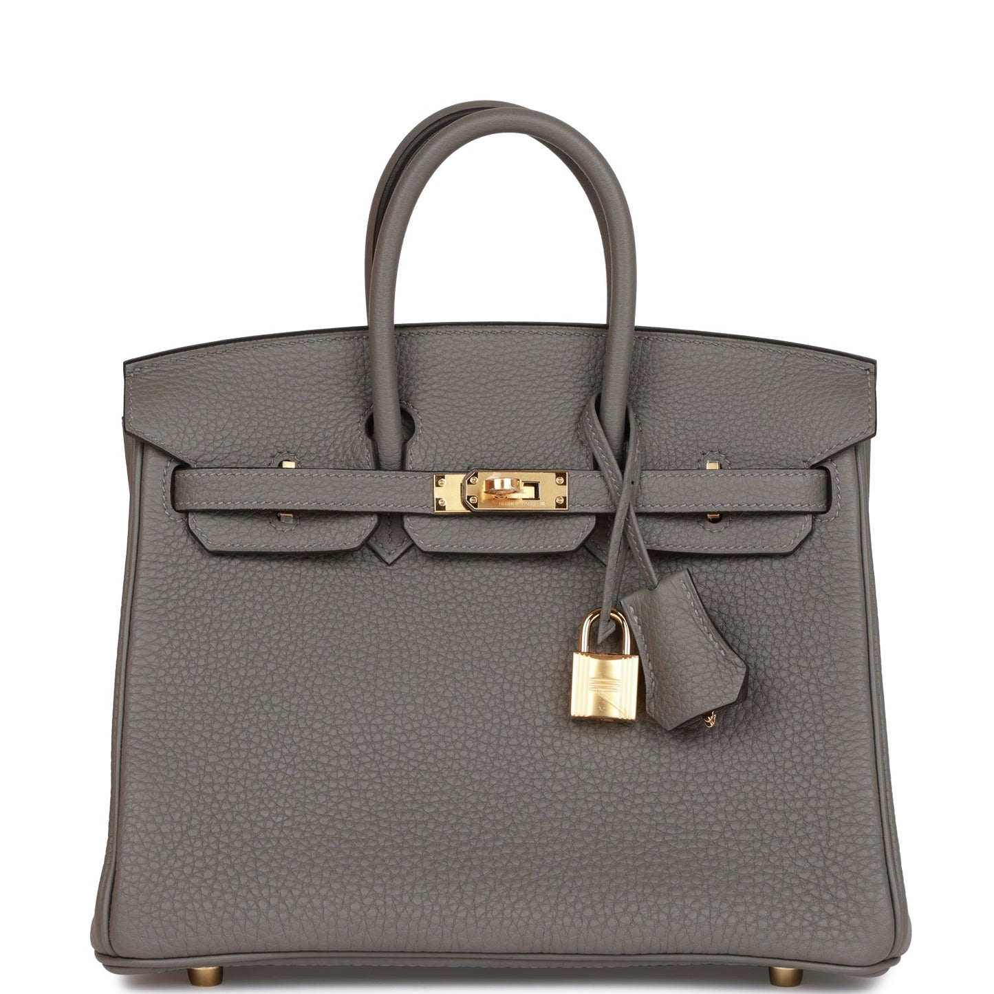 Herms Birkin 25 Gris Meyer Togo Gold Hardware