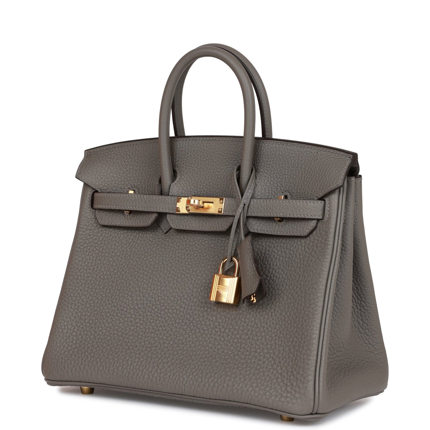 Herms Birkin 25 Gris Meyer Togo Gold Hardware