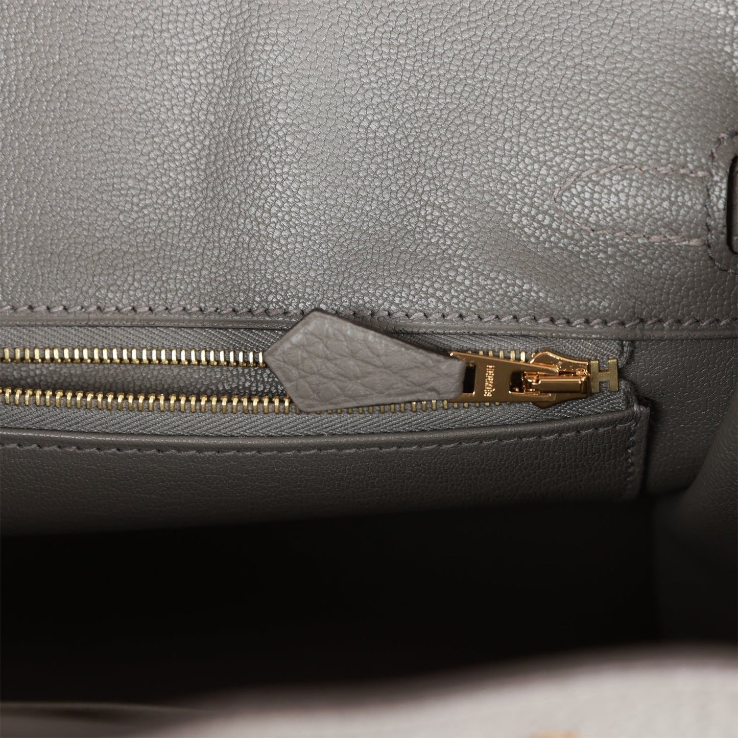 Herms Birkin 25 Gris Meyer Togo Gold Hardware