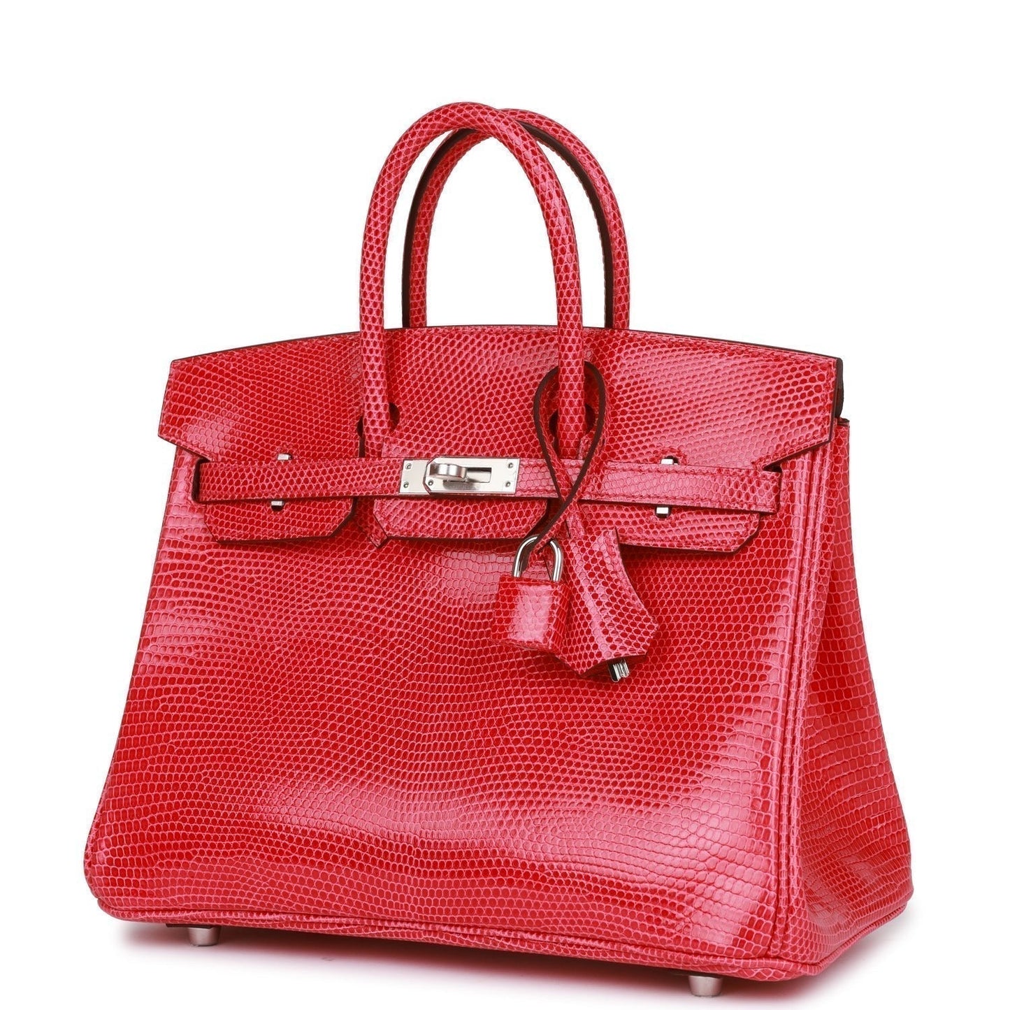 Herms Birkin 25 Rose Extreme Lizard Palladium Hardware