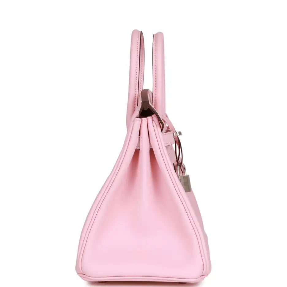 Herms Birkin 25 Rose Sakura Swift Palladium Hardware