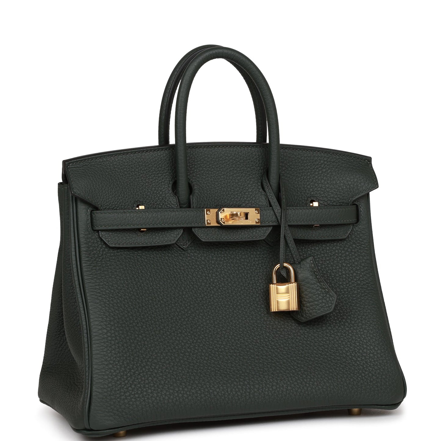 Herms Birkin 25 Vert Fonce Togo Gold Hardware
