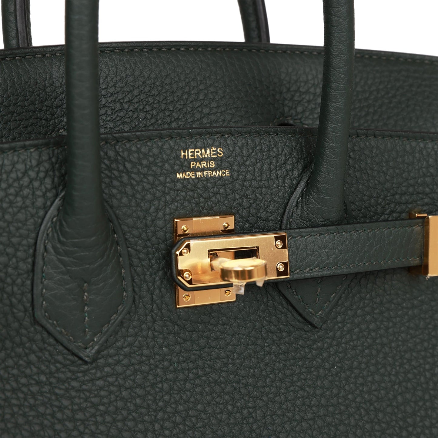 Herms Birkin 25 Vert Fonce Togo Gold Hardware