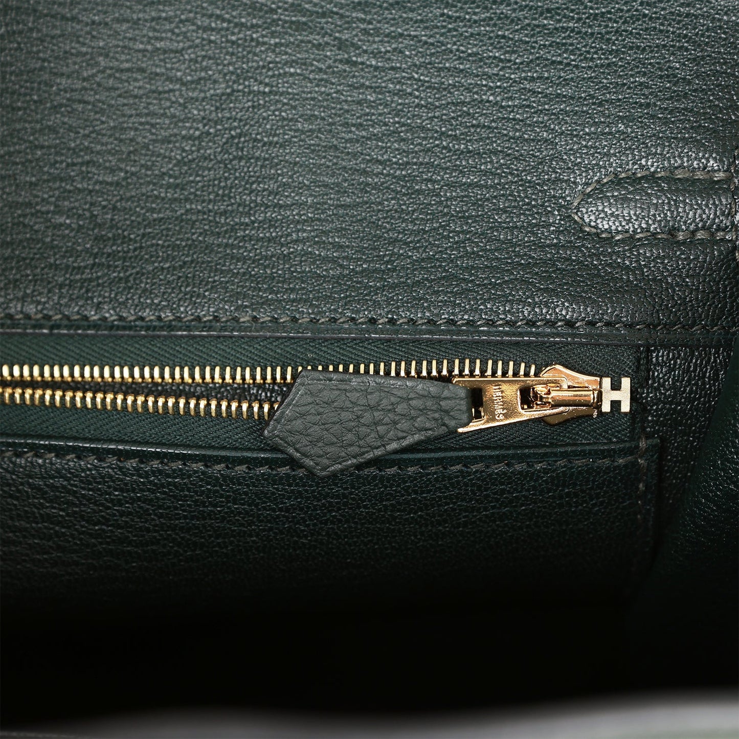 Herms Birkin 25 Vert Fonce Togo Gold Hardware