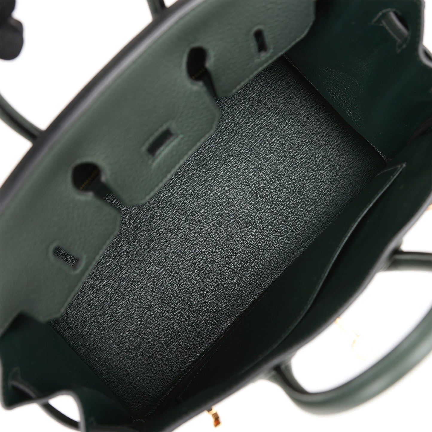 Herms Birkin 25 Vert Fonce Togo Gold Hardware