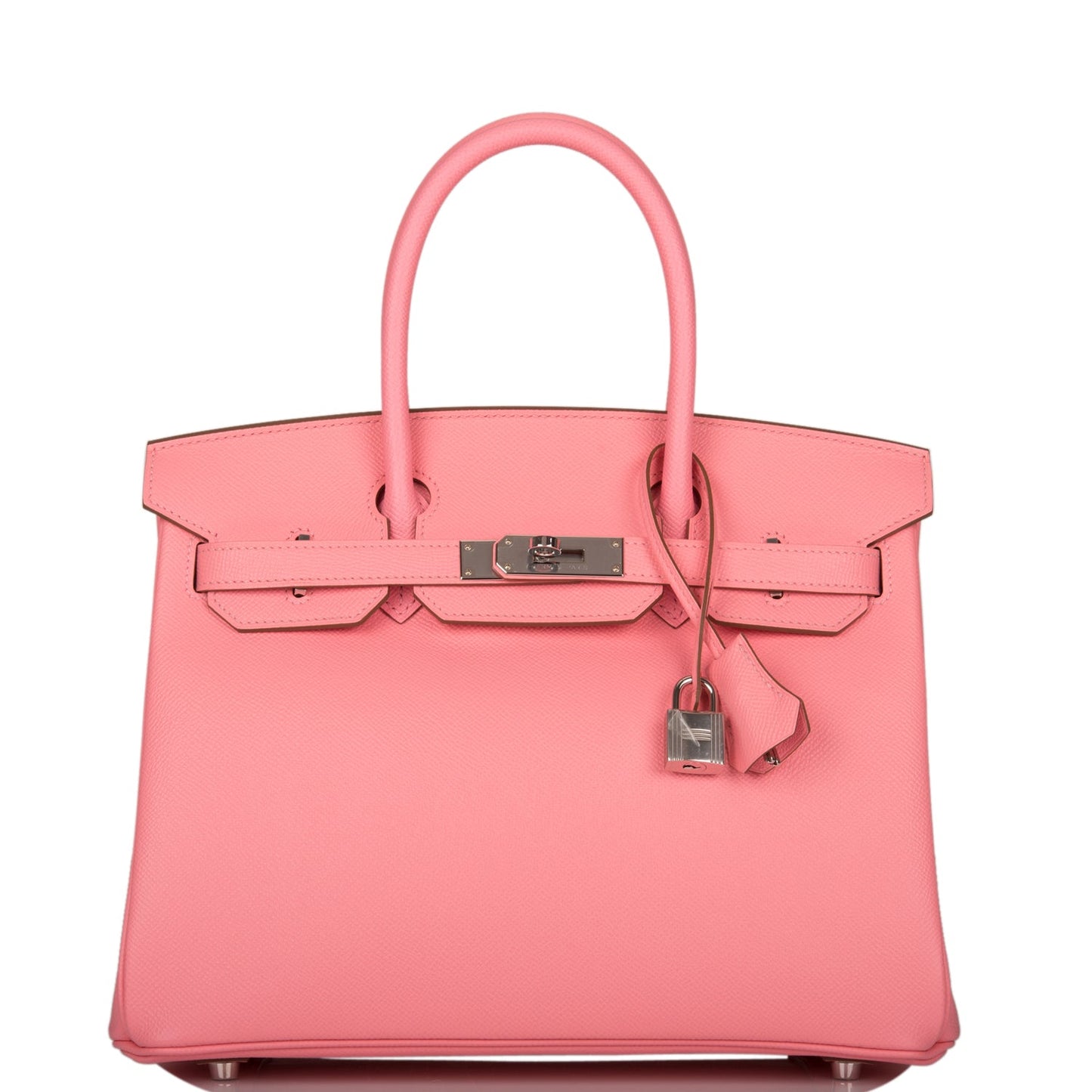 Herms Birkin 30 Rose Confetti Epsom Palladium Hardware