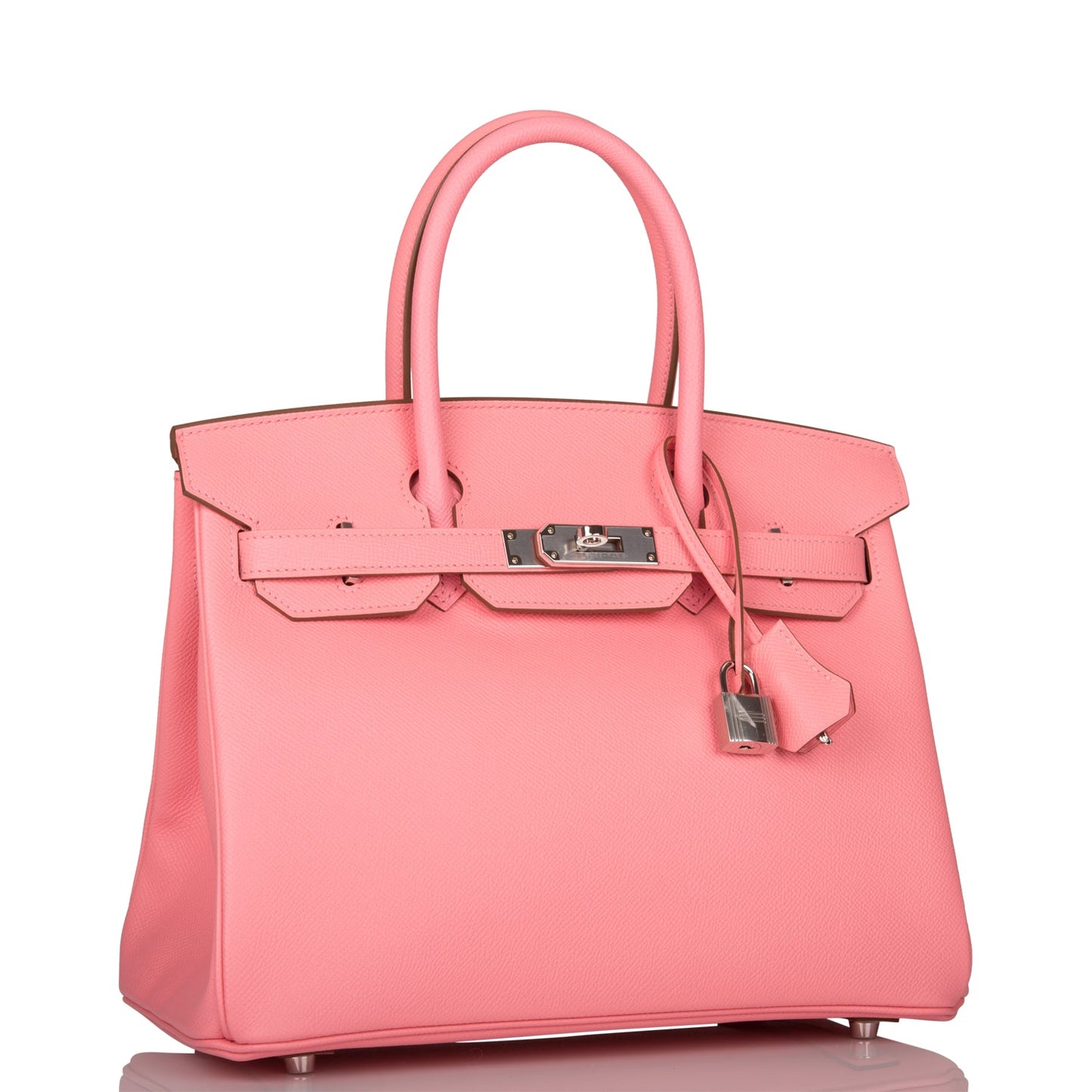 Herms Birkin 30 Rose Confetti Epsom Palladium Hardware