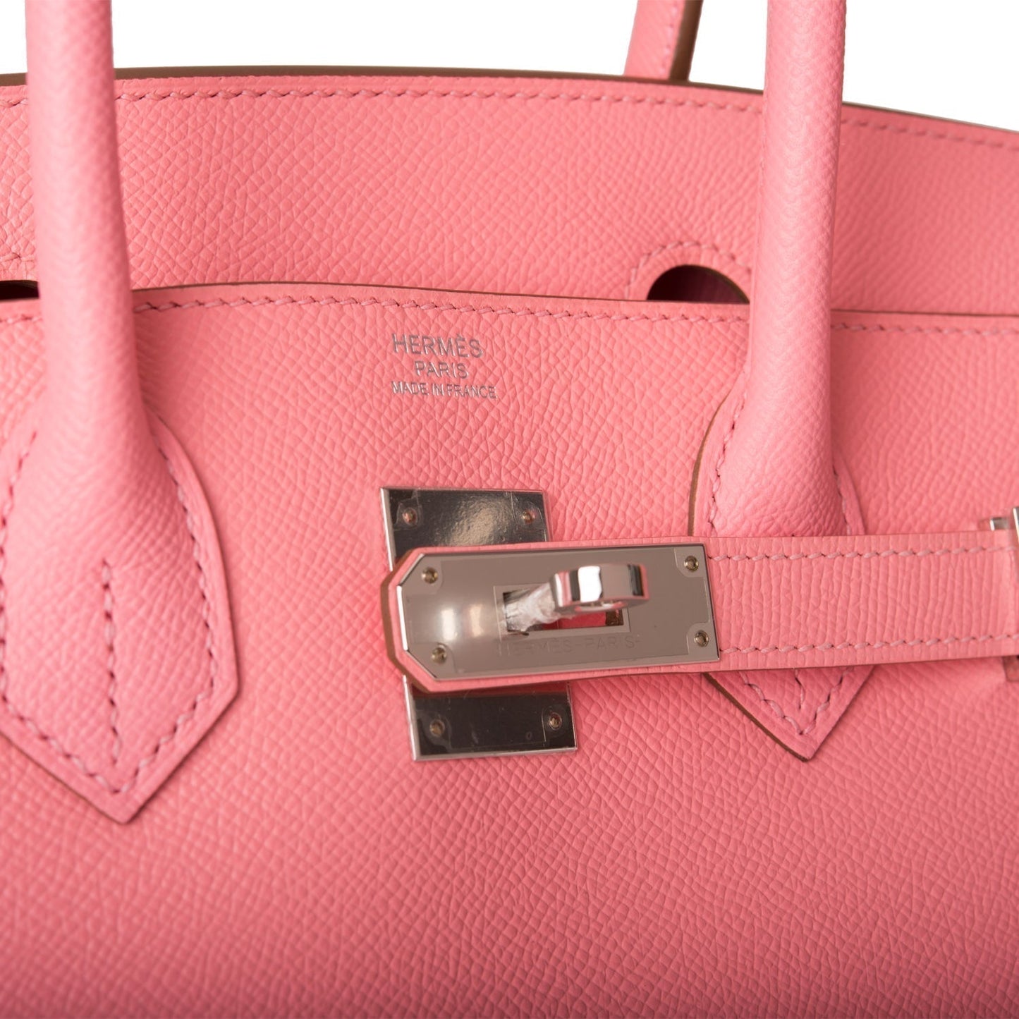 Herms Birkin 30 Rose Confetti Epsom Palladium Hardware