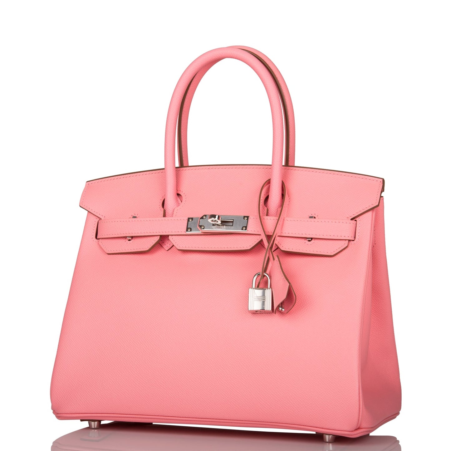 Herms Birkin 30 Rose Confetti Epsom Palladium Hardware