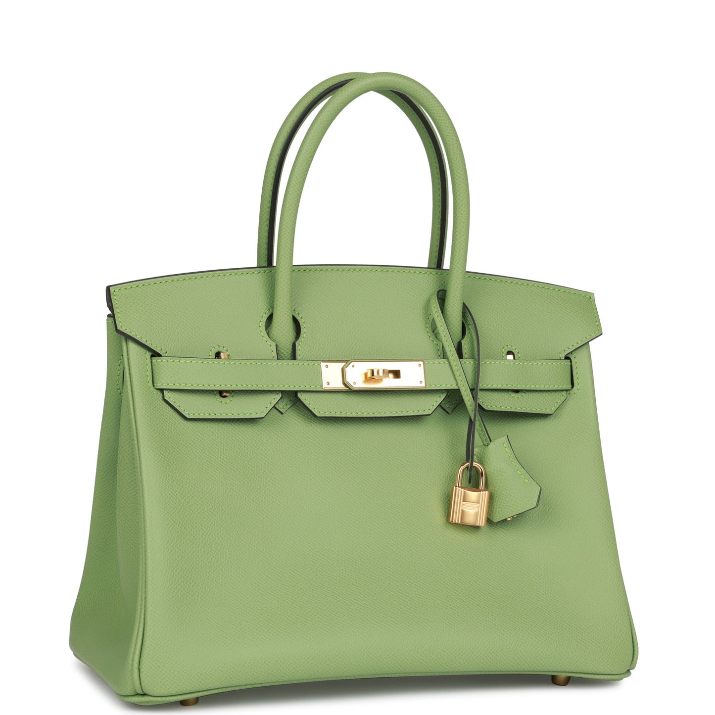 Herms Birkin 30 Vert Criquet Epsom Gold Hardware
