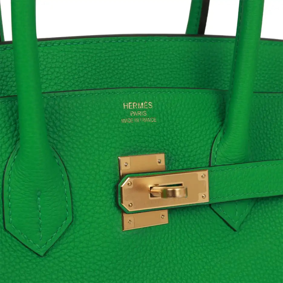 Herms Birkin 35 Bamboo Togo Gold Hardware