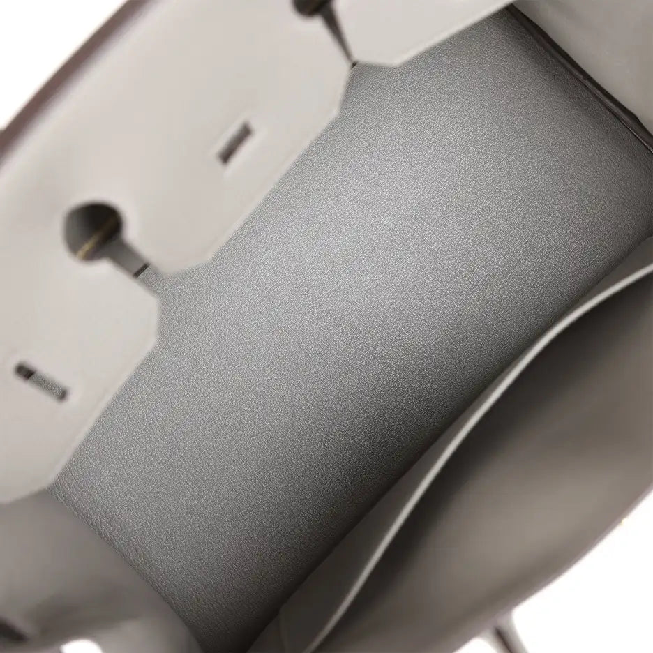 Herms Birkin 35 Gris Meyer Togo Gold Hardware