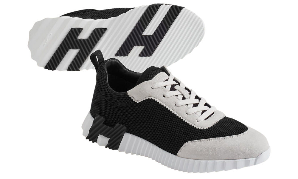 Herms Bouncing Sneaker "Black White"