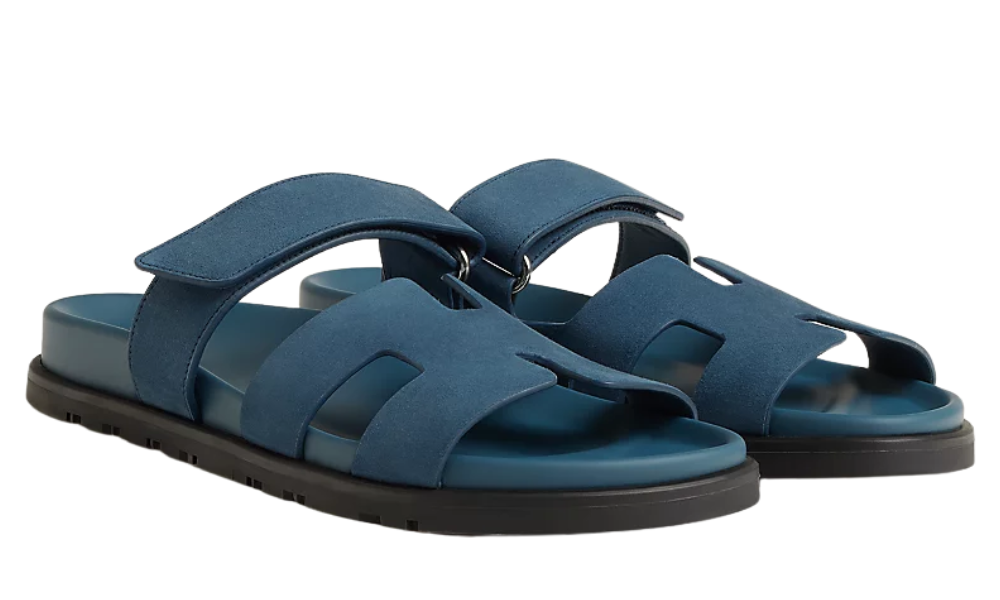 Herms Chypre Sandal "Bleu Turquin"