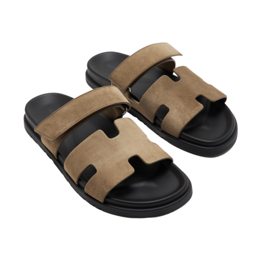 Herms Chypre Sandal "Brown Suede"