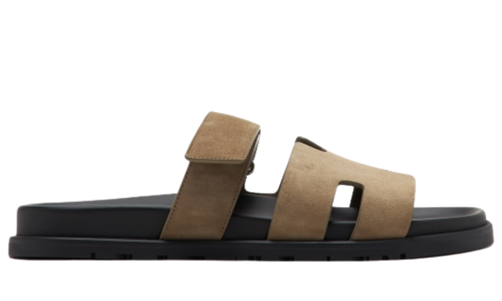 Herms Chypre Sandal "Brown Suede"