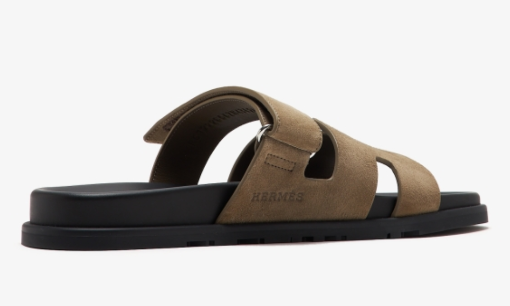 Herms Chypre Sandal "Brown Suede"