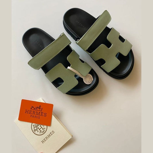 Herms Chypre Sandal Green