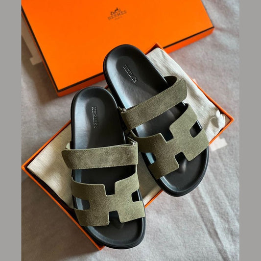 Herms Chypre Sandal Green