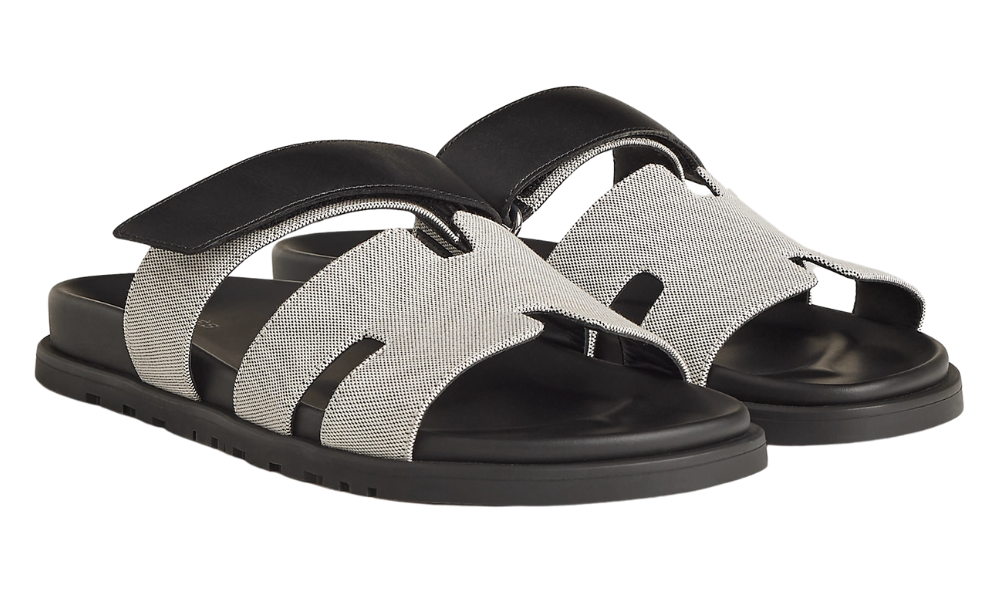 Herms Chypre Sandal "Plum / Black"