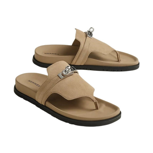Herms Empire Sandal "Beige Argile"